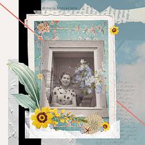 Mary Santa Clara: Collage art of my grandmother with mixed techniques. Collage, Digital Illustration, and Editorial Illustration project by Marina Santa Clara - 03.06.2023