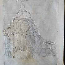 Bocetos de mi proyecto del Edificio Metrópolis (Madrid). Sketching, Drawing, Watercolor Painting, Architectural Illustration, Sketchbook & Ink Illustration project by a.sanzgranda - 08.09.2022