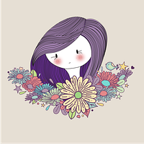 Mi proyecto del curso: Retrato ilustrado con elementos botánicos. Traditional illustration, Digital Illustration, Botanical Illustration, and Digital Drawing project by Teresa Piedra - 08.08.2022