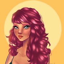 Meu projeto do curso: Retrato de personagens femininas com Procreate. Projekt z dziedziny Trad, c, jna ilustracja, Ilustracja c, frowa, R, sunek c i frow użytkownika Juscely Antunes - 30.06.2022