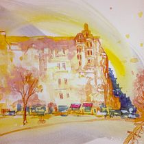 Mi proyecto del curso: Urban sketching contemporáneo con técnicas mixtas Ein Projekt aus dem Bereich Traditionelle Illustration, Malerei, Architektonische Illustration und Illustration mit Tinte von Luis Abreu - 09.08.2022