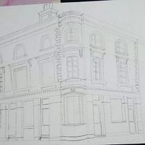 Mi proyecto del curso: Dibujo arquitectónico con acuarela y tinta. Sketching, Drawing, Watercolor Painting, Architectural Illustration, Sketchbook & Ink Illustration project by senoritalinda21 - 08.09.2022