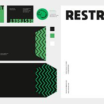 Diseño de la identidad visual corporativa de Restreet. Un projet de Br, ing et identité, Design graphique , et Création de logos de Marina Morales Romero - 10.08.2022