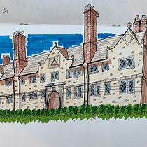 My project for course: Expressive Architectural Sketching with Colored Markers. Sketching, Drawing, Architectural Illustration, Sketchbook & Ink Illustration project by Jonathan Heawood - 08.10.2022