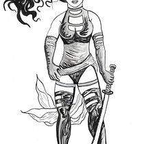 Psycolocke . Character Design, Comic, and Drawing project by Nico Benitez - 08.10.2022