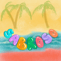Vivir Sabroso. Caligrafia, Lettering, Instagram, Lettering digital, Lettering 3D, e Design para redes sociais projeto de mauriciobaquero90 - 10.08.2022
