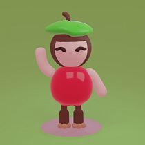 Mi proyecto del curso: Creación de personajes kawaii en 3D con Blender . Een project van Traditionele illustratie, Ontwerp van personages, Digitale illustratie,  3D-modellering y Manga van Karo Carola - 09.08.2022