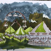 My project for course: Expressive Architectural Sketching with Colored Markers. Sketching, Drawing, Architectural Illustration, Sketchbook & Ink Illustration project by Amanda Bielby Bielby - 08.11.2022