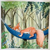 Mein Kursprojekt: Tierfiguren in Aquarell für Kinderbücher. Un projet de Illustration traditionnelle, Beaux Arts, Peinture, Dessin, Aquarelle, Illustration jeunesse , et Narration de alina.trischler - 11.08.2022