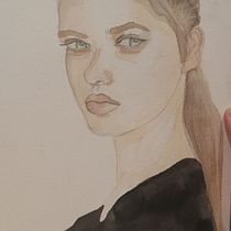 Il mio progetto del corso: Ritratto ad acquerello a partire da una fotografia. Traditional illustration, Watercolor Painting, and Portrait Drawing project by anna.parodi95 - 08.11.2022