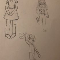Mi proyecto del curso: Dibujo de personajes manga desde cero. Traditional illustration, Character Design, Comic, Pencil Drawing, Drawing, and Manga project by Romina Stefania Moros Silva - 08.11.2022
