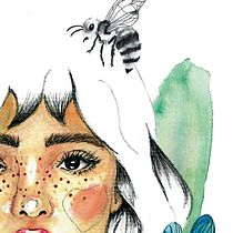 Meu projeto do curso: Retrato ilustrado em aquarela. Un projet de Illustration traditionnelle, Beaux Arts, Peinture, Dessin, Aquarelle, Dessin de portrait , et Dessin artistique de Camila Baptisti - 09.08.2022