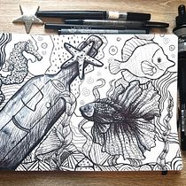 Mein Kursprojekt: Zeichentechnik für Anfänger: Trainiere deine Beobachtungsgabe. Un proyecto de Bocetado, Dibujo a lápiz, Dibujo, Sketchbook e Ilustración con tinta de Mandy Hengesch - 11.08.2022