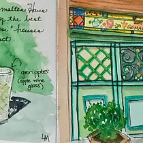 My project for course: Watercolor Travel Journal, Frankfurt am Main. Traditional illustration, Watercolor Painting, Architectural Illustration, and Sketchbook project by Laura Marshallsay - 08.11.2022
