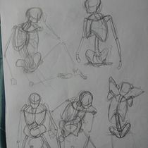 Mi proyecto del curso: Dibujo anatómico para principiantes. Fine Arts, Sketching, Pencil Drawing, Drawing, Realistic Drawing, and Figure Drawing project by Agnys - 08.12.2022