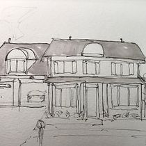 My project for course: Expressive Architectural Sketching with Colored Markers. Sketching, Drawing, Architectural Illustration, Sketchbook & Ink Illustration project by Steve - 08.12.2022