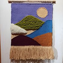 Mi proyecto del curso: Tejido contemporáneo en telar. Arts, Crafts, Interior Decoration, Fiber Arts, DIY, and Weaving project by Alicia Santana - 08.12.2022
