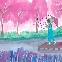 Mi proyecto del curso: Ilustración en acuarela con influencia japonesa . % Natalia Espejel tarafından hazırlanan Geleneksel illüstras, on, Çizim, Sulubo, Ve a Resim projesi - 08.12.2022