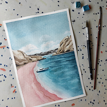 My project for course: Modern Watercolor Techniques. Un progetto di Illustrazione tradizionale, Belle arti, Pittura e Pittura ad acquerello di alvportfolio - 08.08.2022