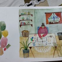 My project for course: Exploratory Sketchbook: Find Your Drawing Style. Un proyecto de Ilustración tradicional, Bocetado, Creatividad, Dibujo, Pintura a la acuarela, Sketchbook y Pintura gouache de kerenjennifer17 - 12.08.2022