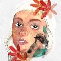 Mi proyecto del curso: Retrato ilustrado en acuarela. Un projet de Illustration traditionnelle, Beaux Arts, Peinture, Dessin, Aquarelle, Dessin de portrait , et Dessin artistique de carolinaaguiars - 12.08.2022