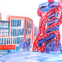 My project for course: Modern Urban Sketching Techniques with Mixed Media Ein Projekt aus dem Bereich Traditionelle Illustration, Malerei, Architektonische Illustration und Illustration mit Tinte von Narcis Sauleda - 12.08.2022