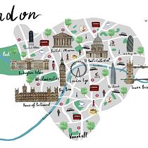 My project for course: Illustrated Map Creation: Reflecting a City's Essence. Un proyecto de Ilustración tradicional, Infografía, Dibujo, Ilustración digital y Pintura digital de aysunaktuna - 12.08.2022
