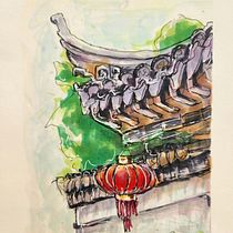 My project for course: Expressive Architectural Sketching with Colored Markers. Sketching, Drawing, Architectural Illustration, Sketchbook & Ink Illustration project by Eva Malis - 08.12.2022