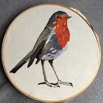 Mi proyecto del curso: Pintar con hilo: técnicas de ilustración textil. Ilustração tradicional, Bordado, e Design têxtil projeto de Dan Michel - 12.08.2022
