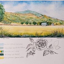 Mon projet du cours : Carnet de voyage à l’aquarelle. Watercolor Painting, Architectural Illustration, Sketchbook, and Traditional illustration project by Robert Lestrade - 08.12.2022