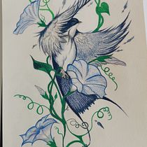 Mon projet du cours : Illustration surréaliste inspirée par la nature. Traditional illustration, Pencil Drawing, Drawing, Artistic Drawing, Naturalistic Illustration, and Colored Pencil Drawing project by Sandrine Jankowski - 08.12.2022