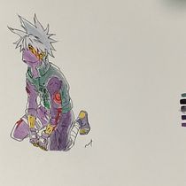 Mi proyecto del curso: Dibujo de personajes expresivos. Traditional illustration, Character Design, Comic, Pencil Drawing, Drawing, Watercolor Painting, and Manga project by Diego Menendez - 08.13.2022