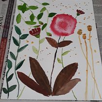 My project for course: Artistic Floral Watercolor: Connect with Nature. Ilustração tradicional, Pintura, Pintura em aquarela e Ilustração botânica projeto de niraja4 - 13.08.2022