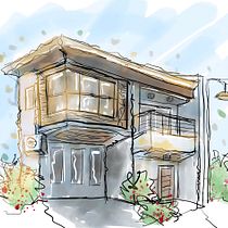 My project for course: Expressive Architectural Sketching with Colored Markers. Sketching, Drawing, Architectural Illustration, Sketchbook & Ink Illustration project by Alvin - 08.10.2022