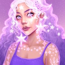 My project for course: Female Character Portraits in Procreate. Projekt z dziedziny Trad, c, jna ilustracja, Ilustracja c, frowa, R, sunek c i frow użytkownika Heather Smith - 10.08.2022