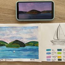 My project for course: Watercolor Travel Journal. Traditional illustration, Watercolor Painting, Architectural Illustration, and Sketchbook project by Vidula Kulkarni - 08.28.2022