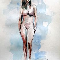 My project for course: The Human Figure in Watercolor. Un progetto di Pittura ad acquerello di Federik Goat - 13.08.2022