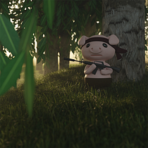 Meu projeto do curso: Criação de personagens 3D com Blender | Tod o Dublê. 3D, Design de personagens, Modelagem 3D, e Design de personagens 3D projeto de Duarte Pereira - 12.08.2022