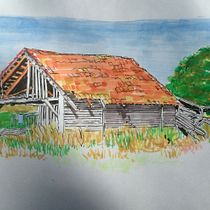 Mein Kursprojekt: Expressive Architekturskizzen mit Markern. Sketching, Drawing, Architectural Illustration, Sketchbook, Ink Illustration, and Traditional illustration project by Karin - 08.14.2022