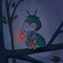 My project for course: Illustrating Fantastical Animals with Procreate. Traditional illustration, Character Design, Drawing, Digital Illustration, Stor, telling, and Narrative project by Dariia Tverdokhlib - 08.14.2022