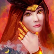 My project for course: Digital Fantasy Portraits with Photoshop. Traditional illustration, Drawing, Digital Illustration, Portrait Drawing, Digital Drawing, and Digital Painting project by nastyapro.game - 08.14.2022