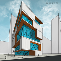 My project for course: Artistic Architectural Sketching with Procreate. Architecture, Sketching, Digital Illustration, Digital Architecture, and Architectural Illustration project by ABDELHAKEEM AL M0HAMAD - 08.14.2022