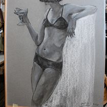 Il mio progetto del corso: Disegno contemporaneo della figura umana: espressione e movimento Ein Projekt aus dem Bereich Traditionelle Illustration, Bildende Künste, Zeichnung, Artistische Zeichnung, Malerei mit Acr, l und Anatomische Zeichnung von Amos Loffreda - 14.08.2022