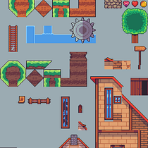 Mi proyecto del curso: Creación de escenarios pixel art para videojuegos. Un progetto di Animazione 2D, Animazione 3D, Videogiochi, Pixel art, Progettazione di videogiochi e Sviluppo di videogiochi di Cristian Guijarro Cueva - 14.08.2022