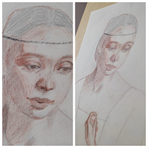 Meu projeto do curso: Retrato clássico: o método de desenho da renascença. Fine Arts, Sketching, Drawing, Portrait Drawing, Realistic Drawing, and Artistic Drawing project by Thais Lago - 08.11.2022