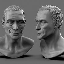 Ritratto di un personaggio che ha segnato l'adolescenza di chi è nato negli anni 80. 3D, 3D Modeling, and 3D Character Design project by cento-g - 08.14.2022