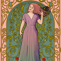 Mi proyecto del curso: Retrato ilustrado con estilo art nouveau. Ilustração tradicional, Artes plásticas, Ilustração digital, Desenho de retrato, Desenho artístico, Desenho digital, e Pintura digital projeto de igna.mar.riv - 15.08.2022
