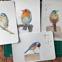 My project for course: Artistic Watercolor Techniques for Illustrating Birds. Traditional illustration, and Watercolor Painting project by p_swannell - 08.14.2022