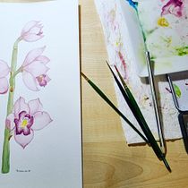 My project for course: Botanical Watercolor: Illustrate the Anatomy of Flowers. Un progetto di Illustrazione tradizionale, Belle arti, Pittura, Disegno, Pittura ad acquerello e Illustrazione botanica di Allison Droguett - 14.08.2022