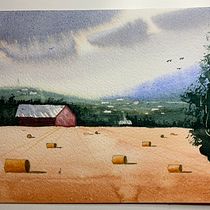 Mi proyecto del curso: Paisajes en acuarela: técnicas y herramientas experimentales. Projekt z dziedziny  Sztuki piękne,  Malarstwo i Malowanie akwarelą użytkownika Alicia Abayian - 15.08.2022